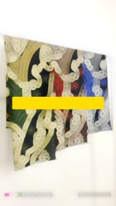 Kain Batik Halus Semi Sutra BH138 Motif Liris Warna Hijau/Merah/Biru