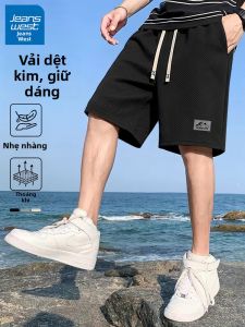 Jeanswest | Quần Shorts Nam Mùa Hè Phong Cách Thư Giãn & Thể Thao Có Thêu