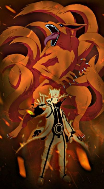 POSTER CETAK NARUTO API UKURAN JUMBO 100 X 70 CM/ Hiasan Dinding