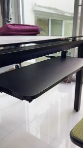 [LIULIU MEI]ที่วางคีย์บอร์ด รุ่นปรับระยะความสูงได้ Keyboard tray ถาดวางคีย์บอร์ดและเมาส์ แบบหนีบโต๊ะ ไม่ต้องเจาะโต๊ะ ปรับองศาได้ ติดตั้งง่าย แข็งแรง สวยงาม แบบหนีบ