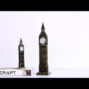 Mô hình đồng hồ Bigben chất liệu hợp kim cao cấp đạo cụ chụp ảnh trang trí nội thất DN068