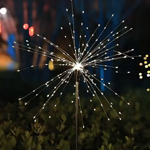 Solar Christmas Light Outdoor Waterproof 200/60 LED Firework Lamps Garden Decorations Solar Light