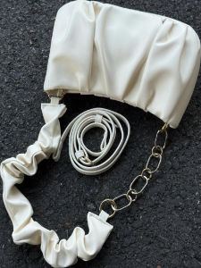 Túi Đeo Vai Đơn Giản Kiểu Pháp Túi Đeo Chéo Hình Bánh Mì Dưới Cánh Tay Túi Đeo Vai Xếp Ly Mùa Hè Túi Đeo Vai Đa Năng