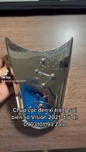 Chụp cóc đèn xi trắng soi biển số Vision 2021- trở đi.(ver3)