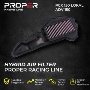 Filter Udara PROPER RACING LINE PCX Lokal 150 ADV 150 Saringan Udara Hybrid Air Filter