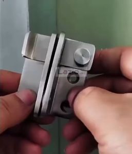 Stainless steel cabinet door lock anti opening buckle latch bolt sliding door left or right