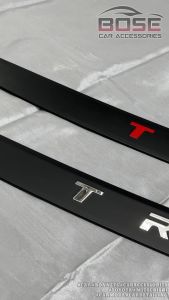 Bonnet Guard for Mitsubishi Strada 2019 2020 2021 2022 2023 Model Black Hood Hood Lip Red & Silver Logo Hood Guard Shield Hood Deflector Bose Car Accessories Accessory EP