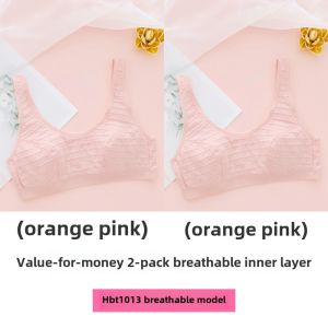 Girls Sports Bra Breathable Underwear for Elementary And Middle School Students Cotton Blend Fabric Pure Color Ladylike Style
