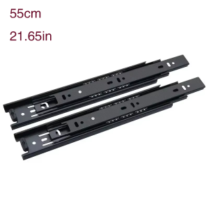 1 Cặp Ray Trượt Ngăn Kéo Mở Rộng Hoàn Toàn Lắp Bên Hông Bi Cầu 8-22 Inch Tải Trọng 100 Lbs Dùng Cho Tủ Ngăn Kéo
