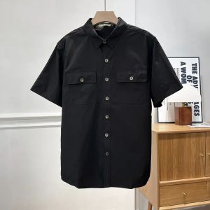 Lightweight Quick Dry Summer New American Outdoor Workwear Shirt Mens Loose Casual Half Sleeve Collared Short Sleeve Shirt