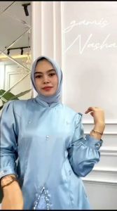 Nasha - Setelan Kebaya Velvet Dan Brukat