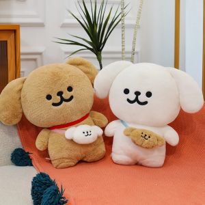 30/45CM Kawaii Maltese Plush Toy Cute Stuffed Animal Puppy Doll Soft Cushion Pillow Gift for Kids & Adults