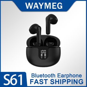 New S61 Semi in Ear Earphones Wireless Bluetooth 5.3 Game Music Headphones Sport Outdoor Music Headsets 320mAh Charging Case
