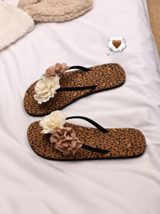 XMISTUO | Leopard Print Comfortable Non-slip Flip Flops Sandals