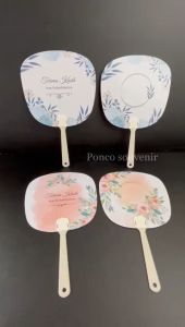 50 Pcs Kipas Tangkai Bunga Kemasan Plastik