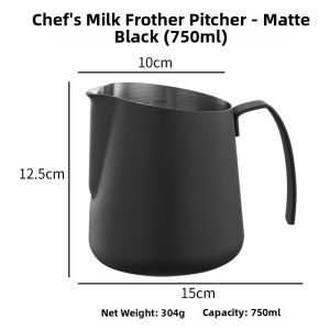 Stainless Steel Pitcher V-Shape Mouth Measuring Coffee Art Mug