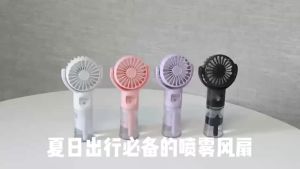 Portable Humidifier Fan Mini Handheld Water Mist Fan USB Rechargeable Mini Hand Fan Outdoor Small Pocket Fan with Humidifier
