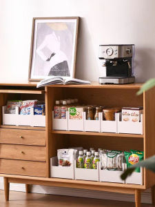 Japanese Style Kitchen Bathroom Cabinet Multi-Functional Desktop Storage Box Drawer Organizer Plastic Rectangular Shaped Basket