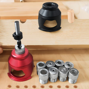 Vertical Drill Guide Doweling Jigs Kit 2-10mm/6810mm Drill Positioning Aluminum Straight Angled Guide Locator Hole Puncher Too