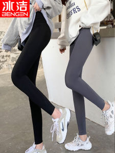 กางเกงลำลองผู้หญิงหนาหนาพิมพ์ลายฉลาม ทรงเข้ารูป อบอุ่น กระชับสัดส่วน กางเกงยีนส์ทรงขากระบอก ทรงหลวม สวมใส่สบาย