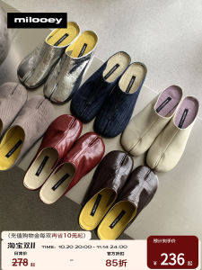 Lost Deer "Deer Hoof Semi Slip" Retro Genuine Leather Toe Separating Shoes Spring Autumn New Style Outdoor Versatile Womens Sandals