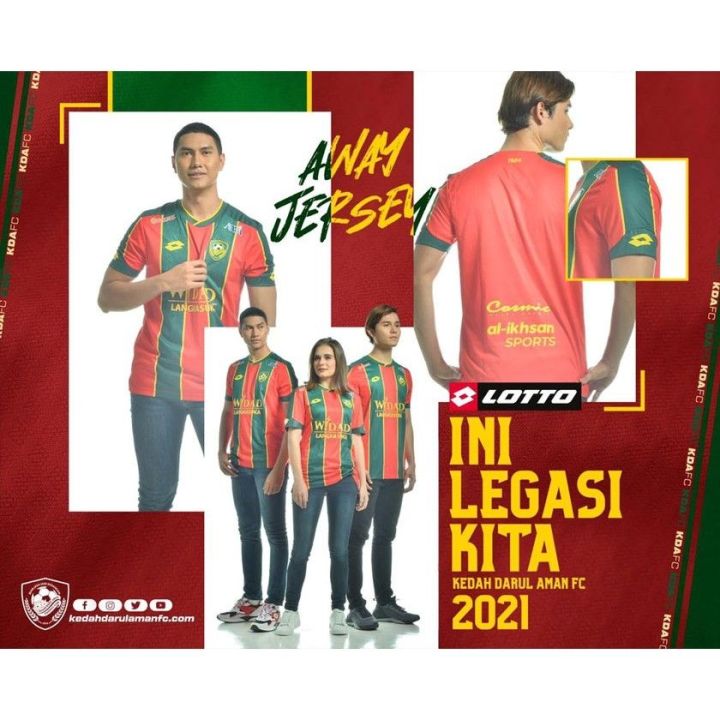 🔥Ready Stock🔥 JERSI KEDAH AWAY 2021 (PLAYER ISSUE) Lazada