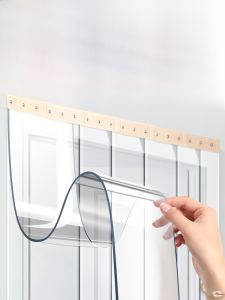 PVC Transparent Soft Leather Door Curtain Partition Air Conditioner Kitchen Windproof Warmth Commercial Household Use