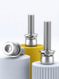 BAIRUITE | Stainless Steel 304 Screw Set Cup Head Bolts and Spring Washer Combination