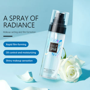 Makeup Setting Spray 100ml Glowing Hydrating & Nourishing Makeup Lock Oil Control Makeup Tahan Lama - 💖Uiabgt