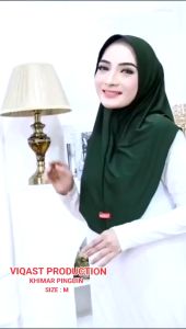 Khimar Bergo Pinguin Sporty Jersey Premium Viqast Ukuran M/ Hijab Instan Bergo Pet Antem Azalea