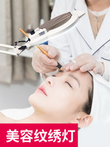 ไฟเติมแสง LED สำหรับร้านเสริมสวย ไฟฟอกแสงเย็น กล้องขยาย ไฟตั้งโต๊ะ ไฟฟอกแสงเย็นพับได้ อุปกรณ์ตกแต่งบ้าน