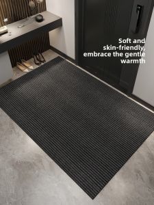 Anti-Slip Door Mat Red Outdoor Entrance Mat Home Use Floor Rug Doorstep Mat Simple Style Machine Washable Square Rectangle