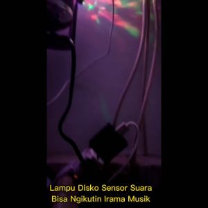 Lampu Disko Sensor Suara Bisa Mengikuti Irama Musik / Lampu Hias Led Disko Warna-warni