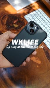 Ốp lưng chống sốc cho IP 13 / 14 / 15 - Mặt lưng nhám mờ chống vân tay - Viền TPU dẻo chống va đập