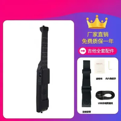 Portable Silent Acoustic Guitar for Beginners Men Women Travel Practice Smart Guitar Easy to Learn Full Size Folk Guitar