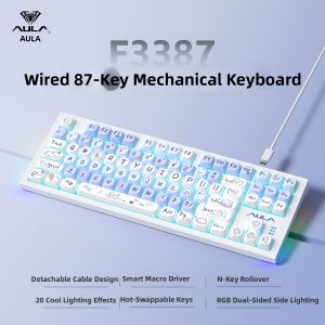 AULA | Wireless 3-mode Hot-swappable Mechanical Keyboard 87 Keys