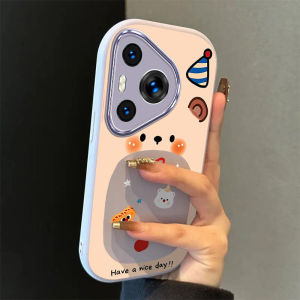 Sup&LV | Cute Cartoon Silicone Phone Case For Huawei Pura70 Pro Full Lens Protection Shockproof Anti-Fall Compatible With Apple Models