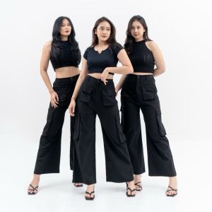 celana cargo panjang highwaist terbaru oversize jumbo Celana pants Wanita Celana Panjang Kulot style korean Casual Celana Panjang Polos Perempuan celana pants cargo joger perempuan dewasa oversize Jumbo