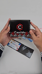 Casildo Dompet Lipat Pria Bahan Kulit Sintetis Premium