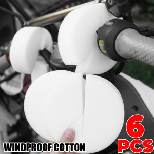 6 cái tay cầm xe máy Windproof Vòng xốp mùa đông Xe điện e-bike Scooter kính chắn gió mền lấp đầy chỗ trống hình trụ bọt biển