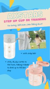 Richell AXSTARS Straw & Direct Drink Cup Set 320 ml