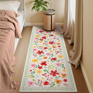 Thảm Trải Sàn Hành Lang Hoa Văn VIKAMA 2x6 Chất Liệu Polyester Chống Trơn Giặt Được Dùng Cho Nhà Bếp Phòng Ngủ Lối Vào Nhà Trang Trí Nhà Nông Thôn