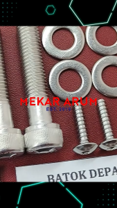 Baut Body Honda Beat Esp THN 2015-2016 Kunci L Stainless Steel 304