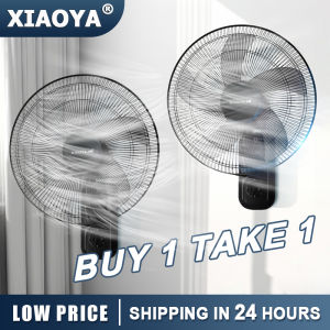 🔥Electric Fan 14/16 Inch Wall Fan three-speed air volume adjustment 5-blade design | silent power-saving wide-angle shaking head blower long-life strong "stand fan electric fan sale buy 1 take 1 stand fan 立式风扇 壁式风扇