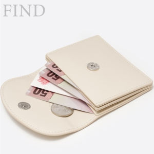 FIND Korean PU Leather Wallet Halfmoon Accordion Pocket Coin Purse For Women  Card Holder Coin Purse