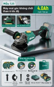 SATA | Máy Mài Góc Không Dây Chổi Than Lithium-ion