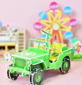 Đồ Chơi Giáo Dục Mô Hình Lắp Ráp 3D Bằng Giấy Bìa Xốp Cho Bé - Phương Tiện