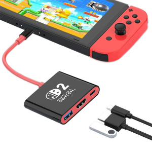 Switch 2 Dock for Switch 2 TV Docking Station with 4K HDMI 2.0 USB 3.0 Port & PD Charging USB-C to HDMI Adapter