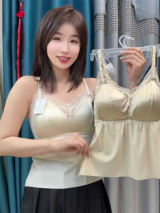 Áo Ba Lỗ Ren Tay Rộng Rãi Thanh Lịch Mùa Hè 2025 Áo Ba Lỗ Lót Ren Tay Dài Cổ Chữ V Cổ Tròn Tay Dài Màu Trơn