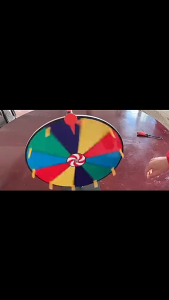 12 inch Prize Wheel Prize Fortune Game with Dry Erase Markers & Eraser Prize Wheel Spinner